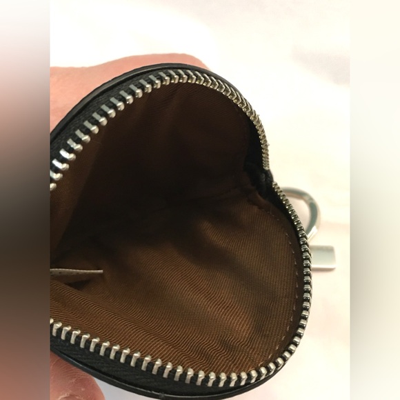 NEW COACH Circular Coin Pouch Signature Canvas VINTAGE ROSE Print C5699 Round - Picture 7 of 8